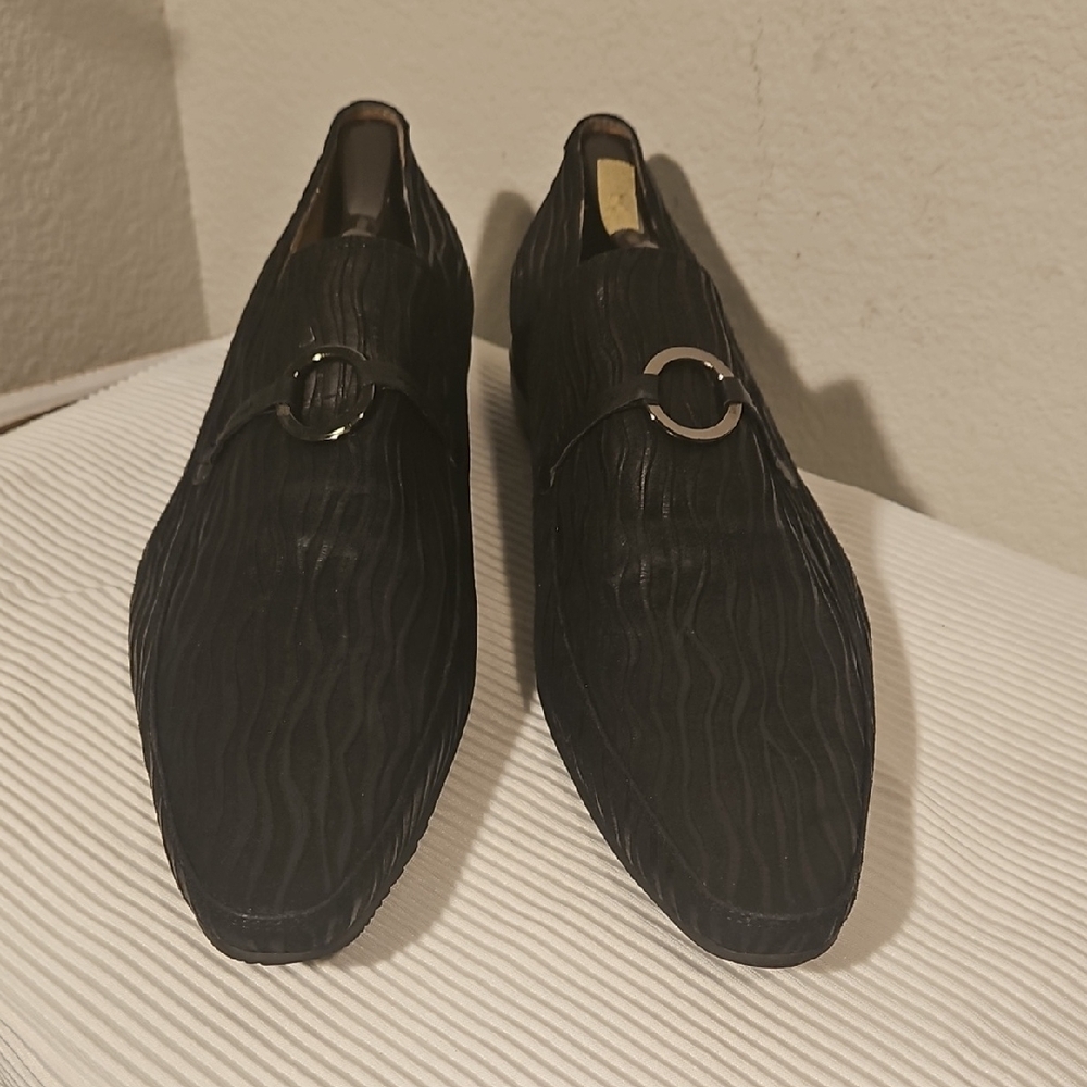 Giovanni Marquez Black Mens Loafers